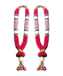 Pink Petal with Jasmine Flower Garland