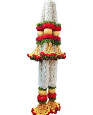 Tuberose with Designed Garland- 6 Feet