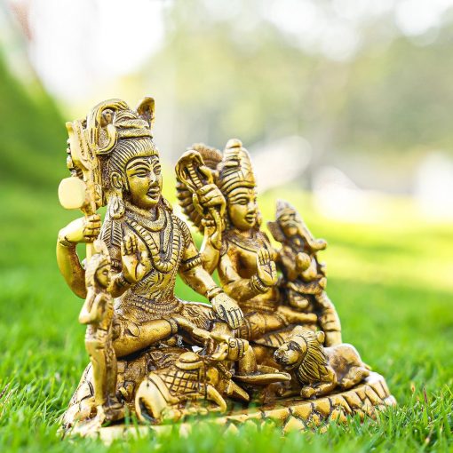 Brass shiva family for puja and home decor - Image 3