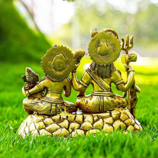 Brass shiva family for puja and home decor - Image 4