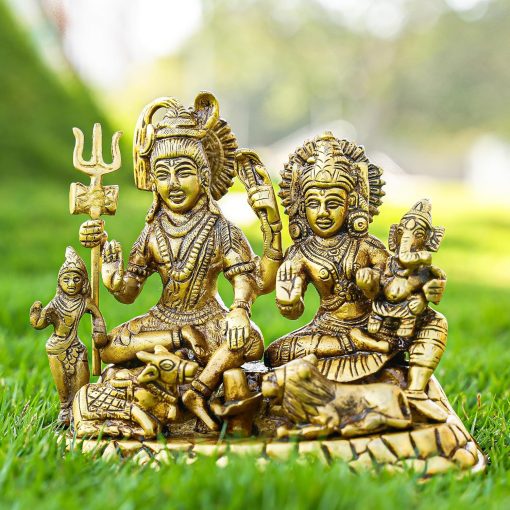 Brass shiva family for puja and home decor - Image 5