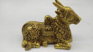 Brass Nandi Idols for Puja and Home Decor | Pital Nandi Murti