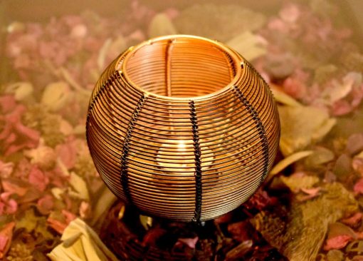 Aroma Oil Burner/Diffuser/Incense Burner/Candle Holder – 5×4 inches Black Gold - Image 3