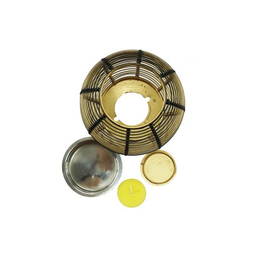 Aroma Oil Burner/Diffuser/Incense Burner/Candle Holder – 5×4 inches Black Gold - Image 5