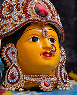 Varalakshmi Amman Face With Decoration -Puja N Pujari