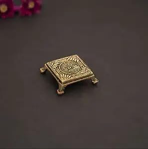pooja chowki, brass pooja chowki, pooja chowki large, decorative chowki, brass chowki for pooja