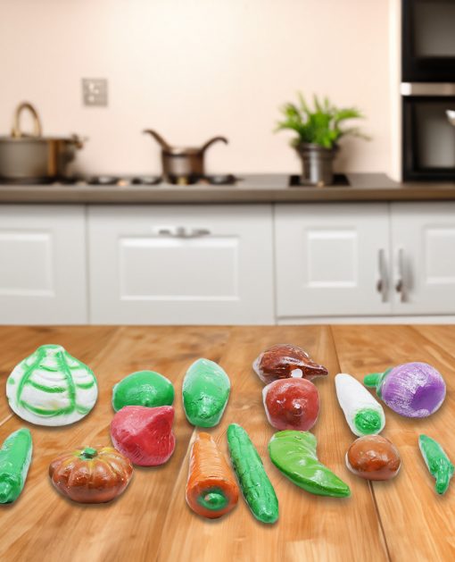 Vegetable Set 15 ps for Golu Dolls - Image 3