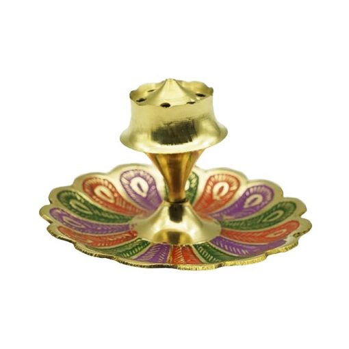 Brass Agarbatti Stand Incense,Agarbatti Holder for Pooja at Home, Office, Mandir, and Many More Spiritual Events - Image 2