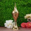 Brass Kerosene Lamp – Traditional Lighting Lamp for Home (9L x 9W x 24H) Cm.