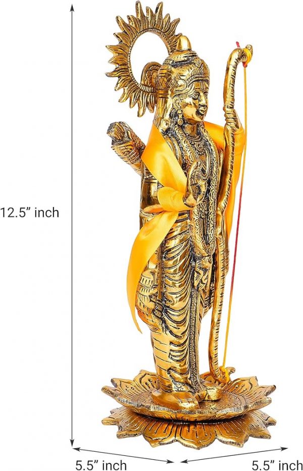 Lord Rama God Metal Statue- size