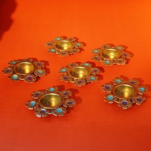 Floral Tealight Candle Holders Set (2)