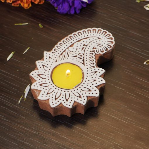 Keritlight Wooden Cup Tealight Holder