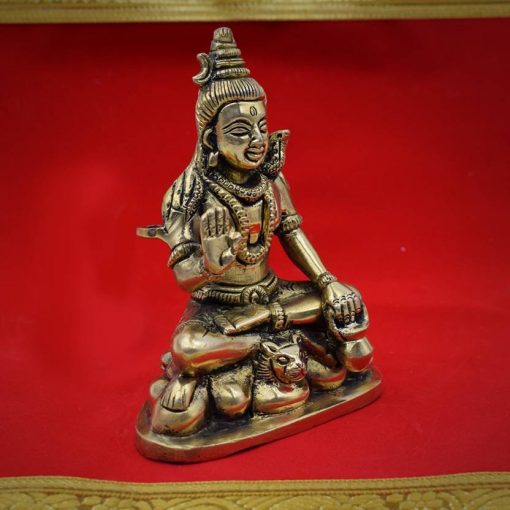 Brass Shiv Murti For Home- 14 cm - Image 3