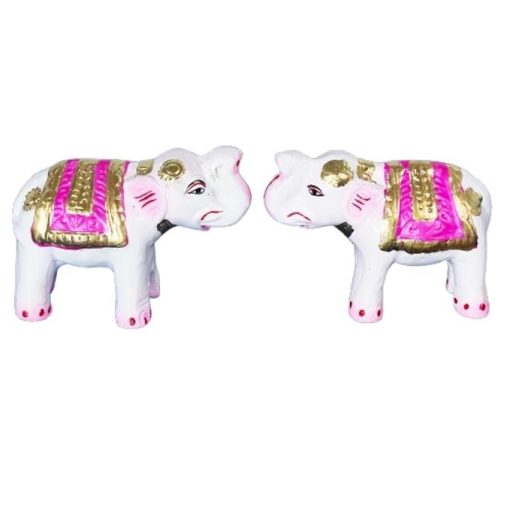 Elephant Golu Bommai in White Color For Navrathri - Image 5