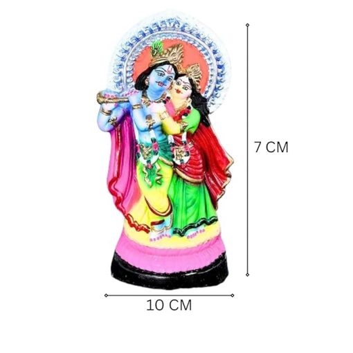 Radha Krishna Bommai Kolu for Navratri - 7 cm Handmade - Image 2