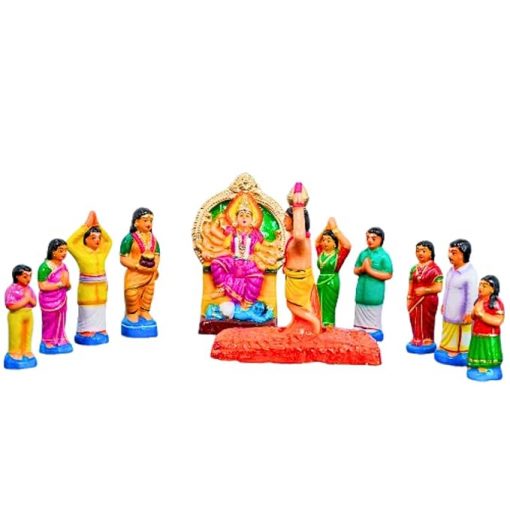 Poomithi Set / Kalika Amma Poomithi Golu Dolls - Image 5