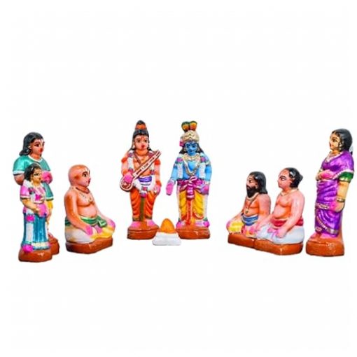 Andal Pirappu Kolu Bommai Handmade Clay For Navrathri - Image 2