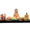 Maya Bazar Clay Golu Dolls Set of 10Pcs | Handcrafted Navaratri Kolu Showpiece