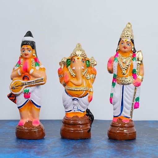 Shiva Parivar Set- Kailaya Malai Golu Dolls for Navrathri - Image 2