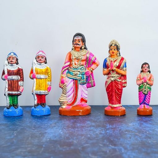 Bhaktha Prahaladha Set Handmade Clay Golu Dolls - Image 3