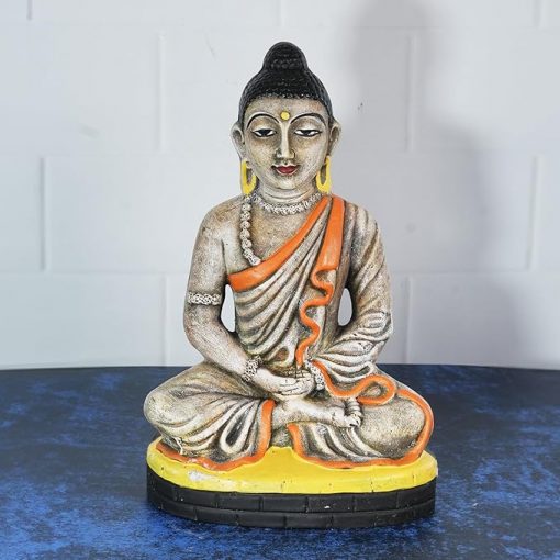 Dhyana Buddha Golu Bommai - 30 cm Handmade Clay Statue - Image 4