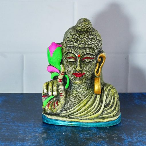 Clay Buddha Head Golu Doll 3