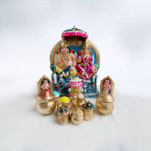 One Kubera with Navanidhi Golu Dolls Set