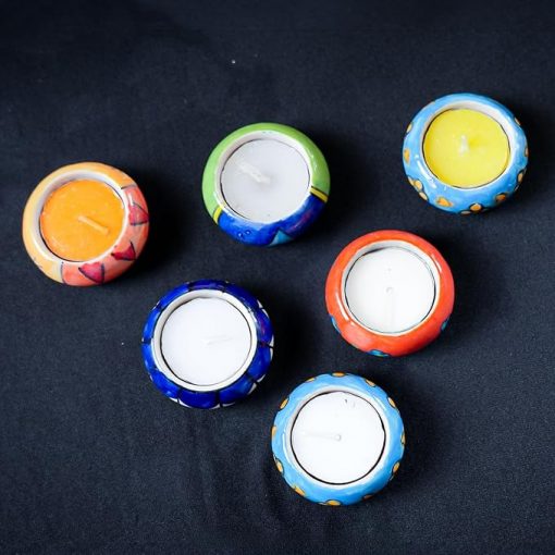 Ceramic T Light Holder- Pack of 6 - Image 3